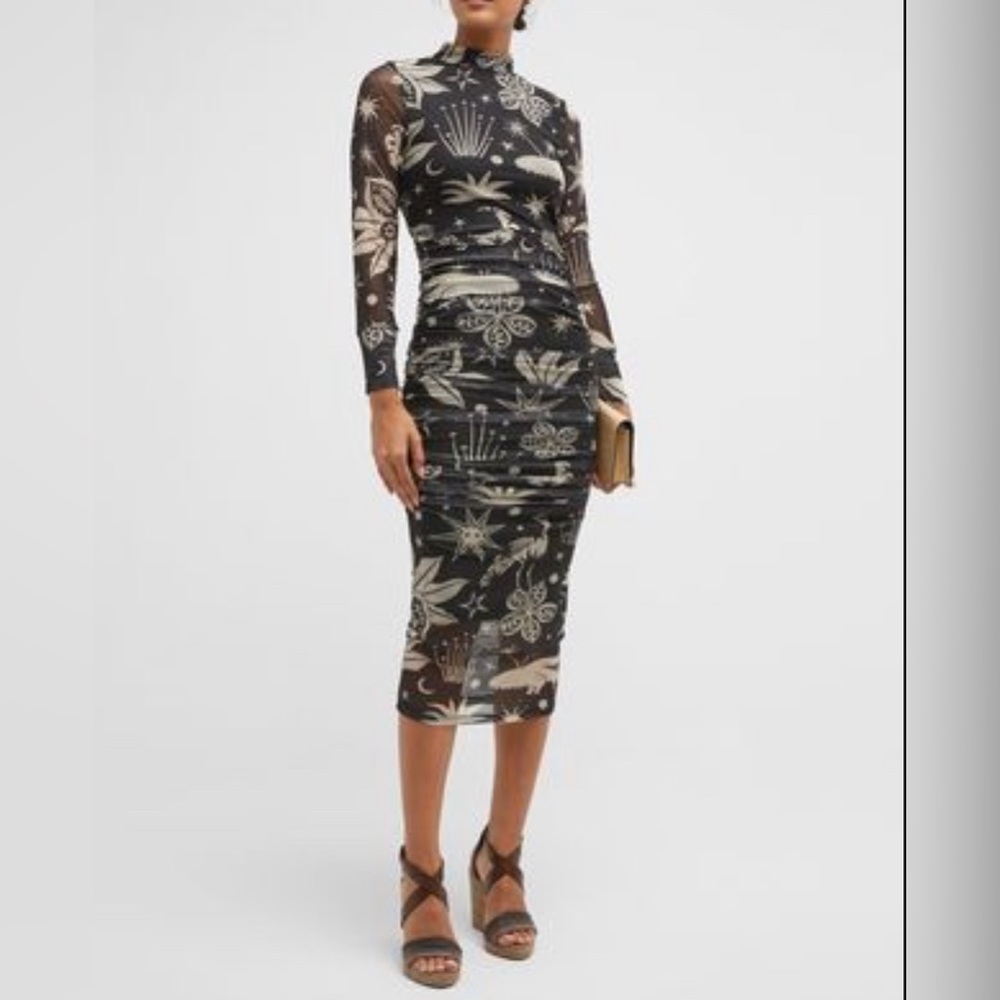 ISO!! Farm Rio Cerrado Sky Mesh Tulle Midi Dress